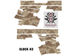 Glock 43 Decal Grip - Desert Camo