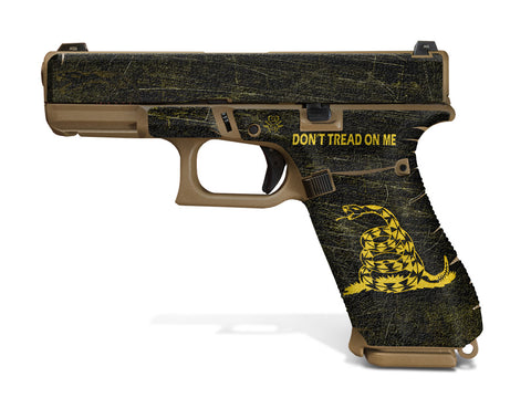 Glock 19X Decal Grip - Don't Tread On Me