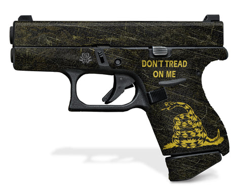 Glock 42 Decal Grip - Don't Tread On Me