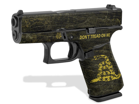 Glock 43X Decal Grip - Don't Tread On Me