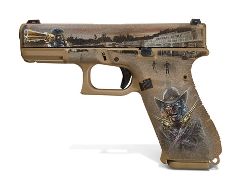 Glock 19X Decal Grip - Zombie Outlaw