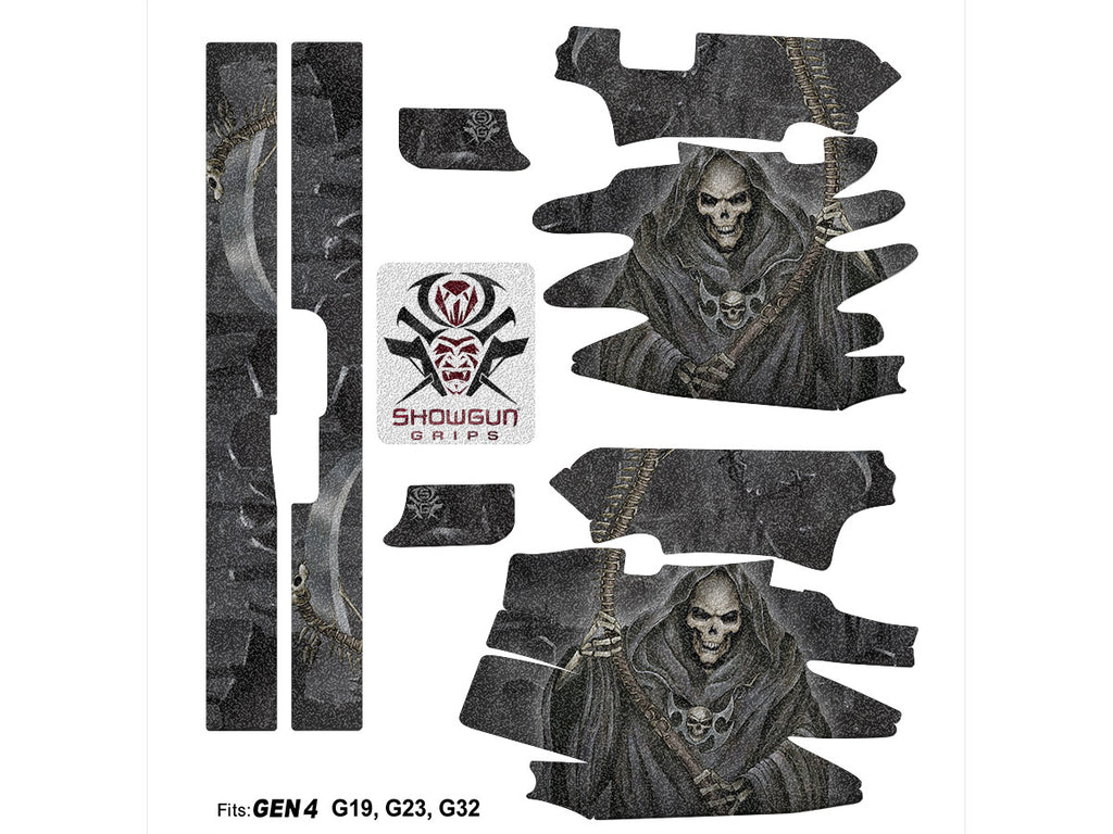 Glock 23 Decal Grip with Grim Reaper – Showgun Decal Grips