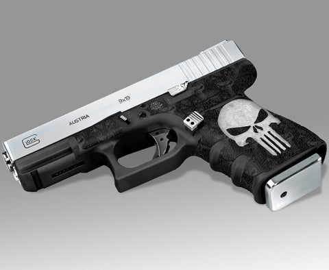 Glock 23 Gen 3 Decal Grip-Tape Grip - The Punisher