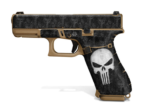 Glock 19X Decal Grip - Punisher