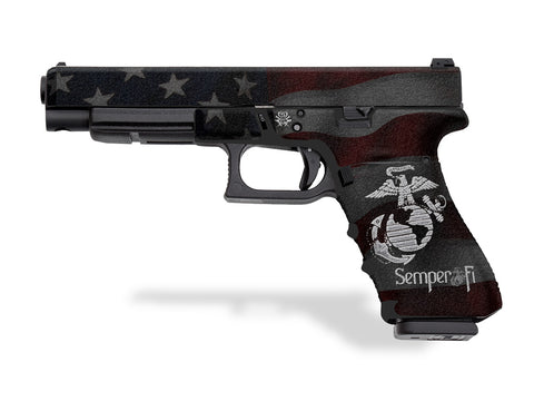 Glock 35 Decal Grip - Semper Fi