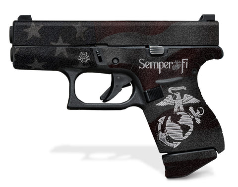 Glock 42 Decal Grip - Semper Fi