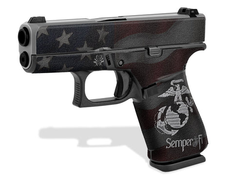 Glock 43X Decal Grip - Semper Fi