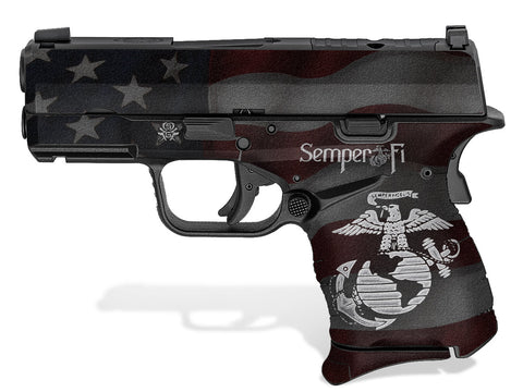 Springfield XD-S  Mod.2  9mm 3.3" Decal Grips - Semper Fi