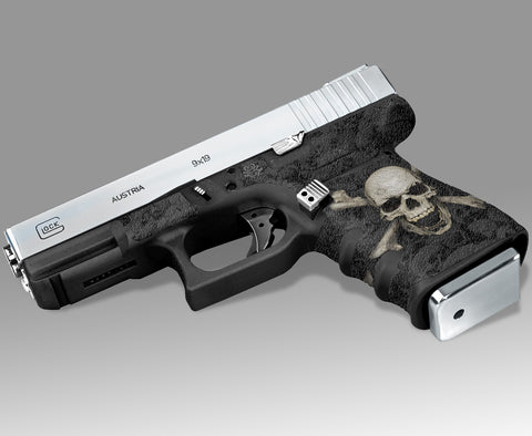Glock 32 Gen 3 Grip-Tape Grips - Skull & Crossbones