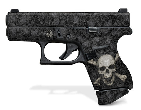 Glock 42 Decal Grip - Skull & Crossbones