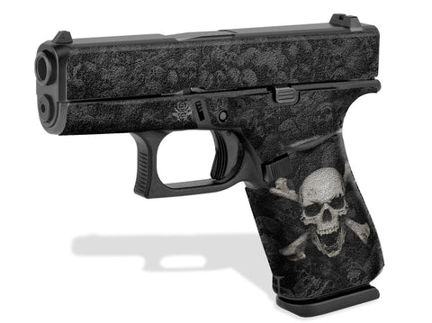 Glock 43X Decal Grip - Skull & Crossbones