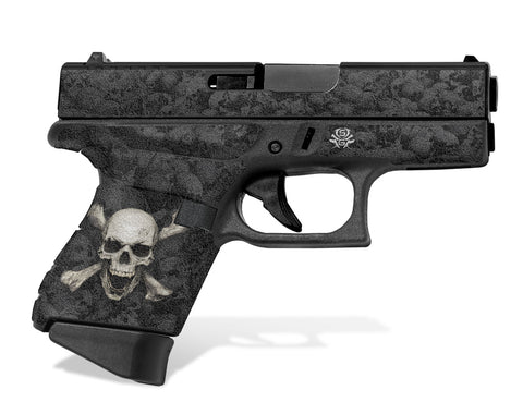 Glock 43 Decal Grip - Skull & Crossbones