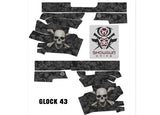 Glock 43 Decal Grip - Skull & Crossbones