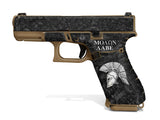 Glock 19X Decal Grip - Sparta/Molon Labe