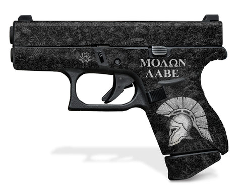 Glock 42 Decal Grip - Sparta / Molon Labe