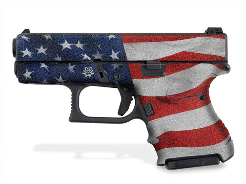 Glock 27 Decal Grip - Stars & Stripes