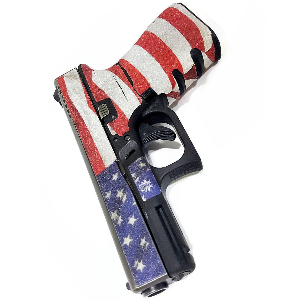 Glock 23 Gen 3 Decal Grip | Textured Gun Wrap Kit | Stars & Stripes ...