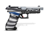 Glock 17 Gen 4 Decal Grip - Thin Blue Line