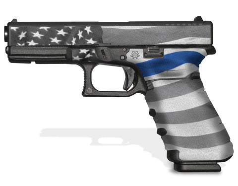 Glock 17 Gen 3 Decal Grip - Thin Blue Line