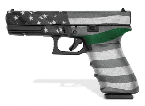 Glock 20 SF Decal Grip - Thin Green Line