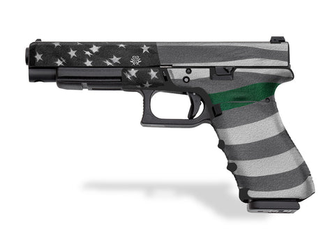 Glock 34 Decal Grip - Thin Green Line