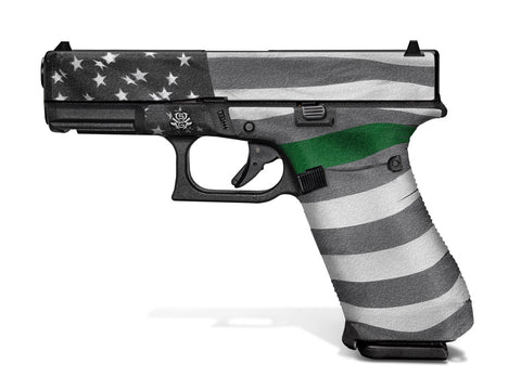 Glock 45 Decal Grip - Thin Green Line