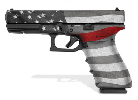 Glock 20 SF Decal Grip - Thin Red Line