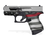 Glock 43 Decal Grip - Thin Red Line