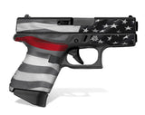 Glock 43 Decal Grip - Thin Red Line