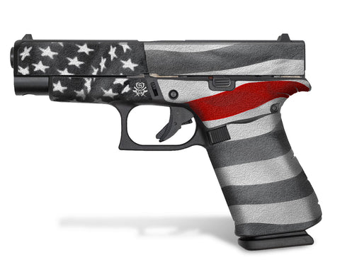 Glock 27 Decal Grip - Thin Red Line