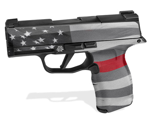 Sig P365X Decal Grip - Thin Red Line