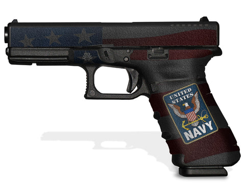 Glock 17 Gen 4 Decal Grip - US Navy
