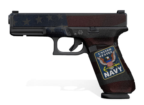 Glock 17 Gen 5 Decal Grip - US NAVY