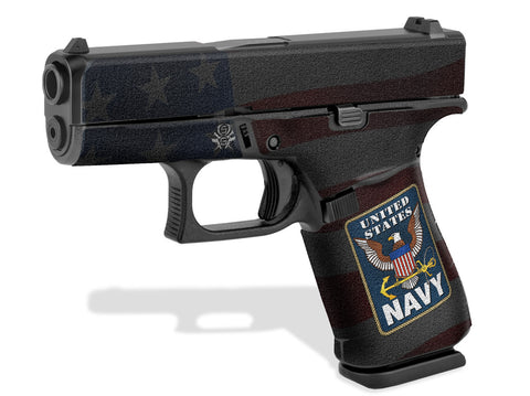 Glock 43X Decal Grip - US Navy