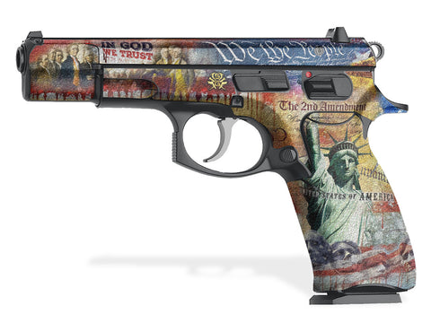 CZ 75-B Decal Grip - We The People