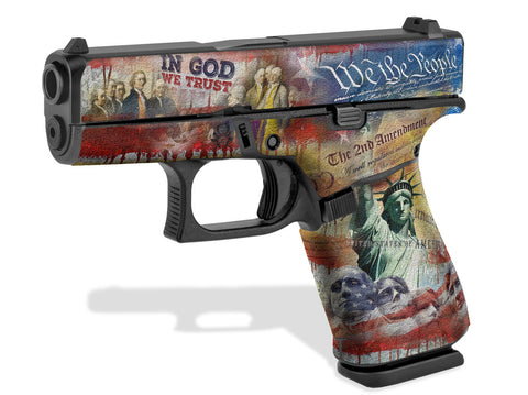 Glock 43X Decal Grip - We The People