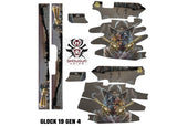 Glock 19 Gen 4 Decal Grip - Zombie Outlaw