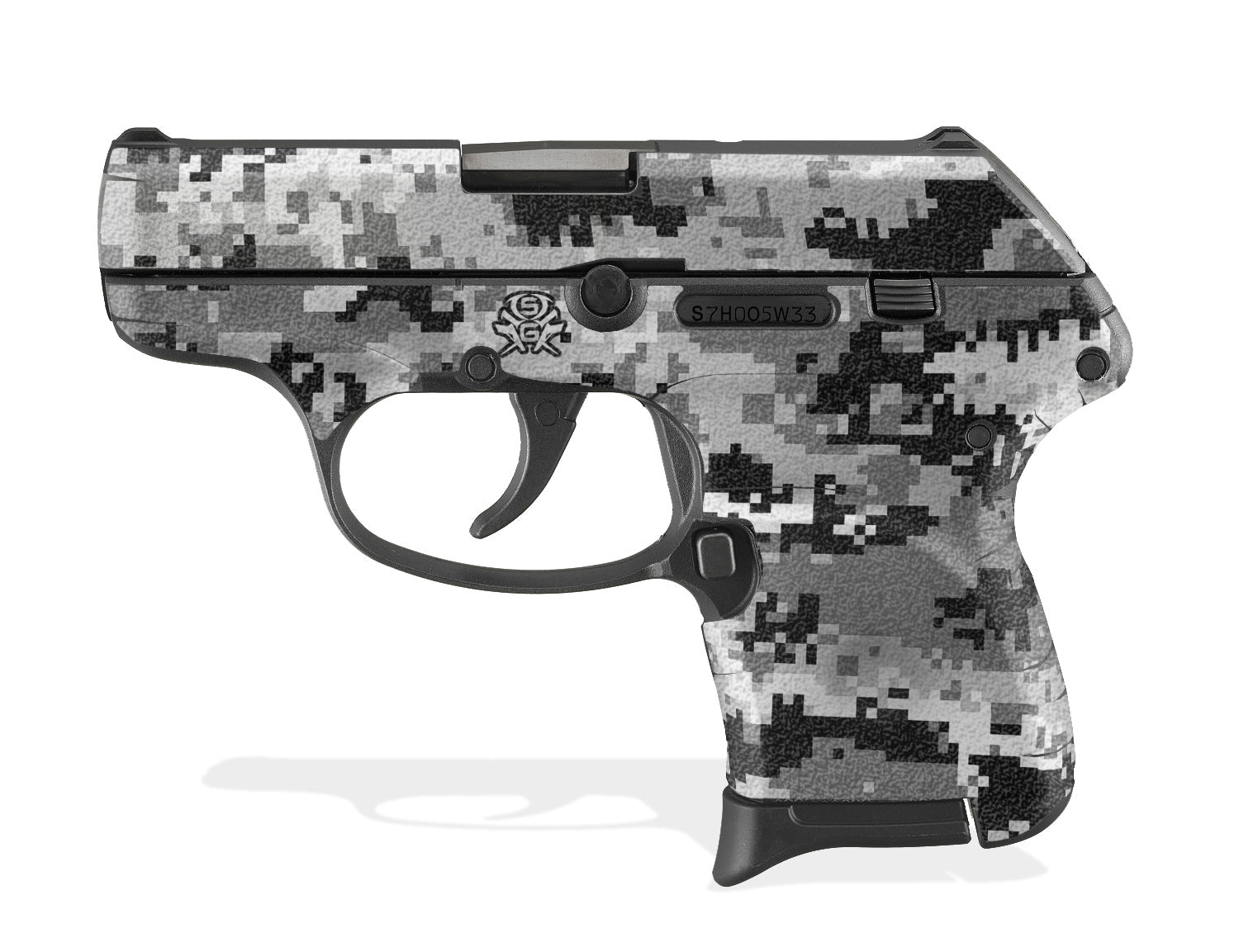 Decal Grip for Ruger LCP - Digital Camo