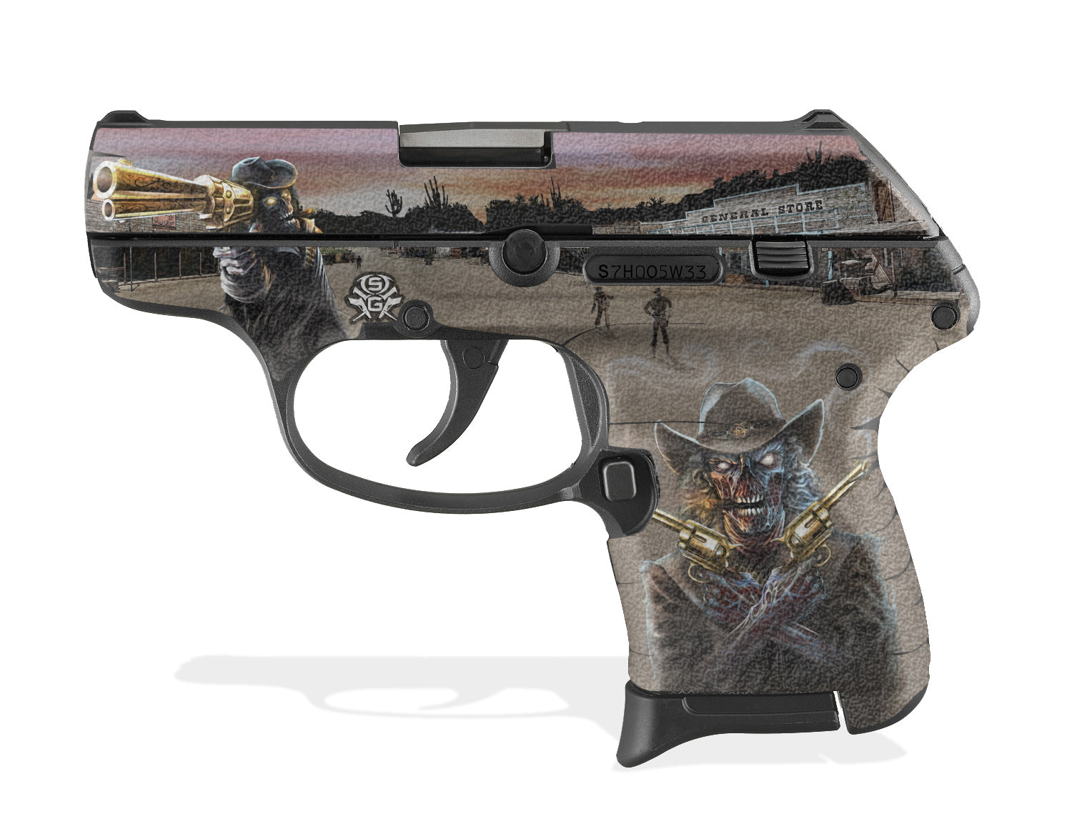 Decal Grip for Ruger LCP - Zombie Outlaw