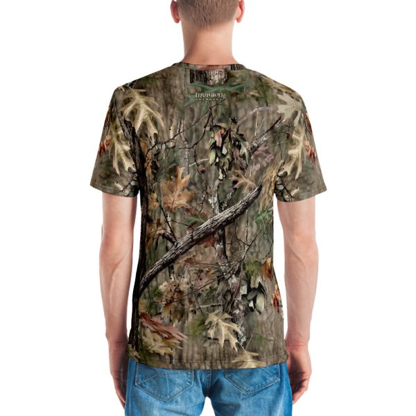 Broken Oak Camo - Full-Print, Athletic T-Shirt back