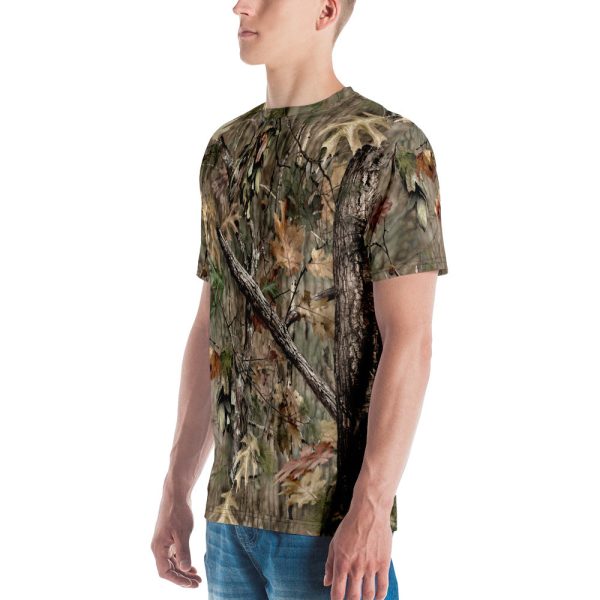Broken Oak Camo - Full-Print, Athletic T-Shirt left side