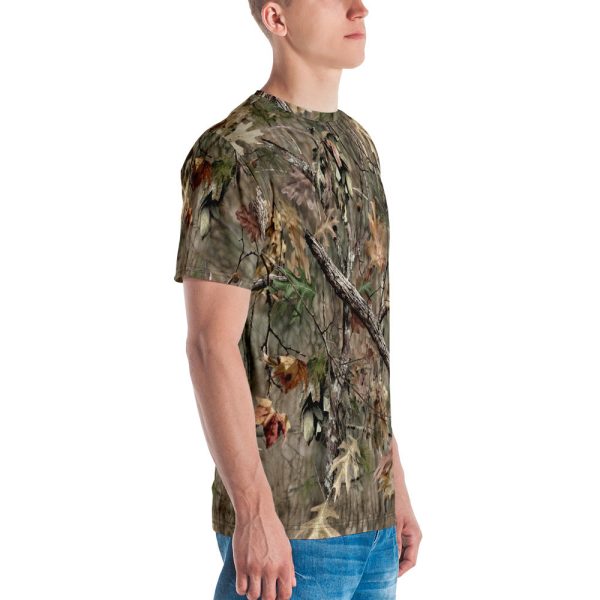 Broken Oak Camo - Full-Print, Athletic T-Shirt right side