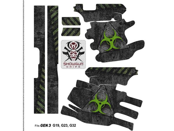 Glock 19 Gen 3 Decal Grip - Biohazard - Image 6