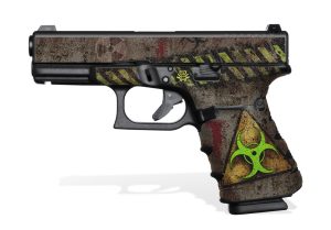 Glock 19 Gen 4 Decal Grip - Biohazard