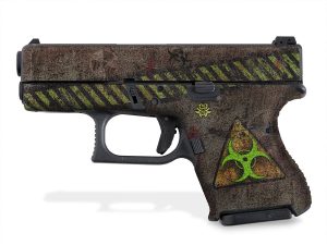 Gen 5 Glock 26 Decal Grip - Biohazard