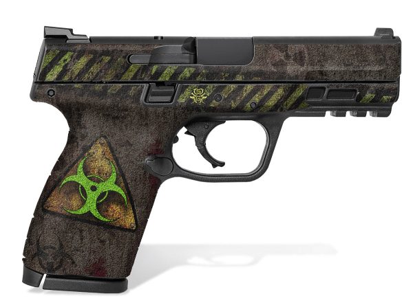 Decal Grips for S&W M&P M2.0 Compact 4" 9mm/.40 - Biohazard - Image 2