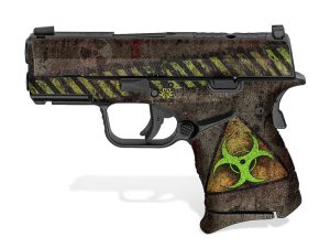 Springfield XD-S  Mod.2  9mm 3.3" Decal Grips - Biohazard