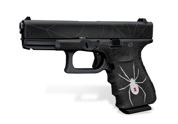 Glock 19 Gen3 Decal Grip - Black Widow