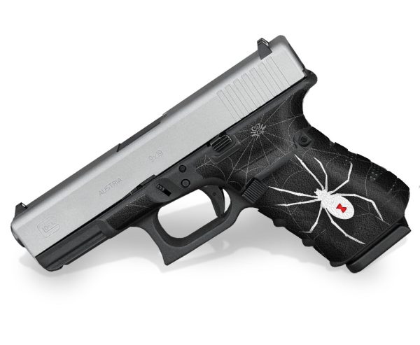 Glock 19 Gen4 Decal Grip  - Black Widow - Image 2