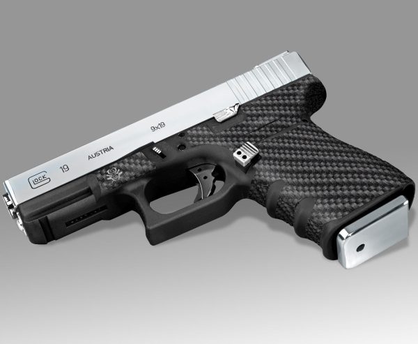 Glock 19 Gen3 Decal Grip - Carbon Fiber - Image 2